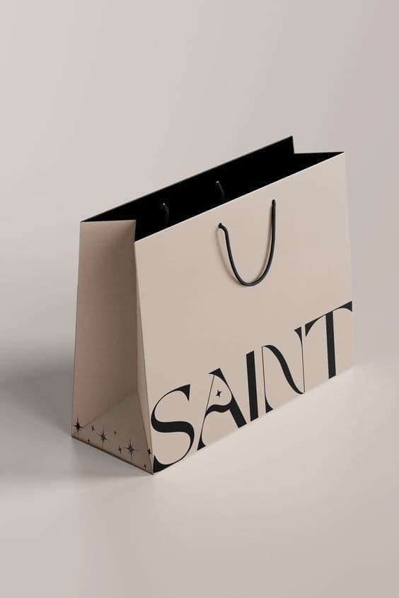 Siyah İç Beyaz Çanta